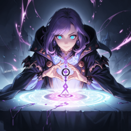 Purple witch, anime version