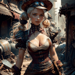 Kate, the steampunk miner